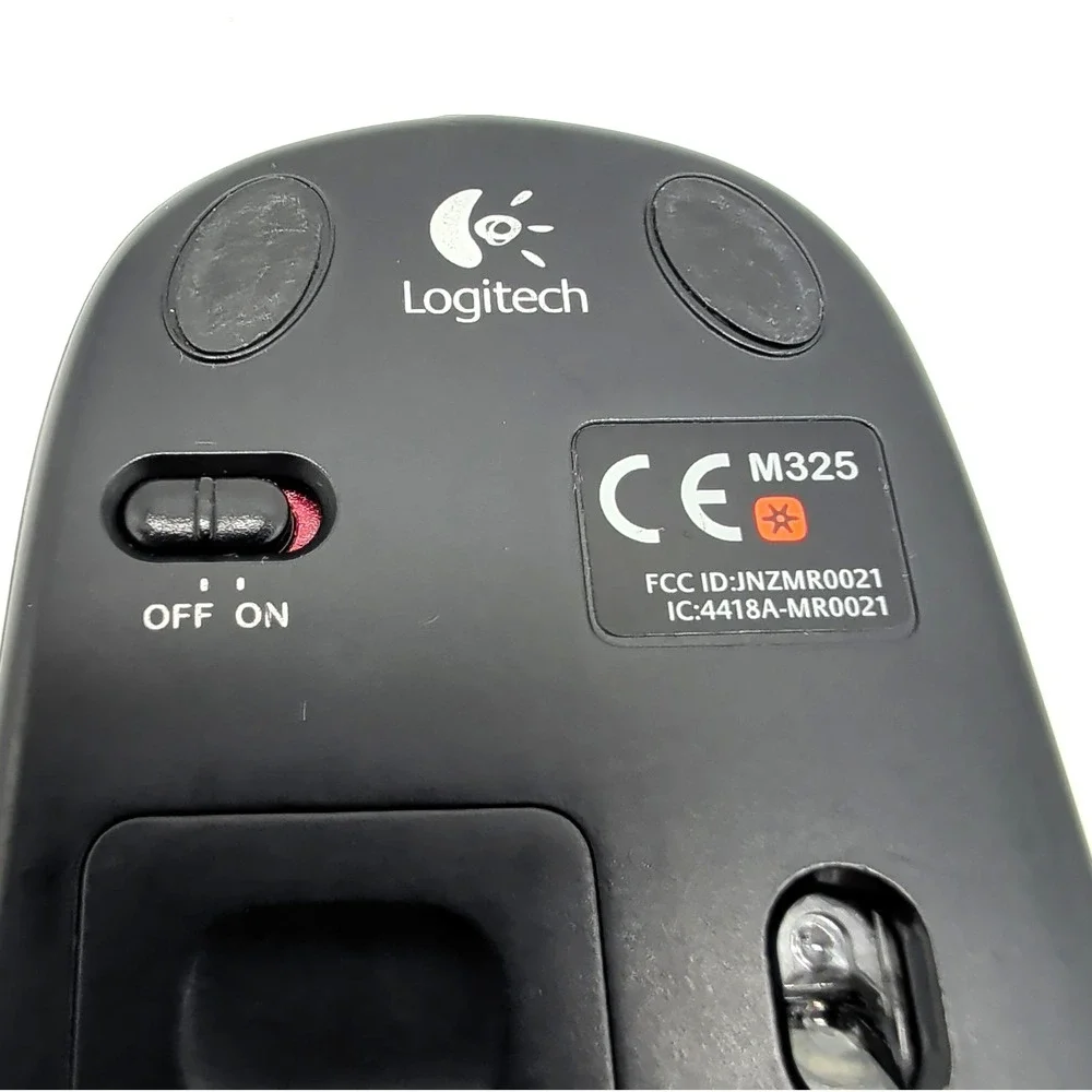 Logitech M325 Mouse Rose Red Pink 810 003137 Bluetooth Wireless w/ USB Dongle
